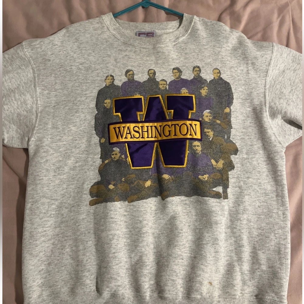 Vintage embroidered Washington Huskies 90s crewneck